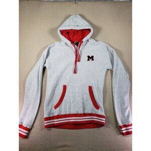 Fan Cloth Team Hoodie Mens Large Gray Long Sleeve Pullover Winter Wear Hoodie